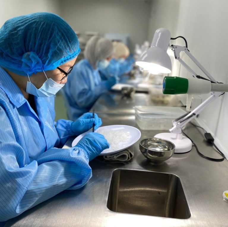 Bird's nest processing steps from farm to product